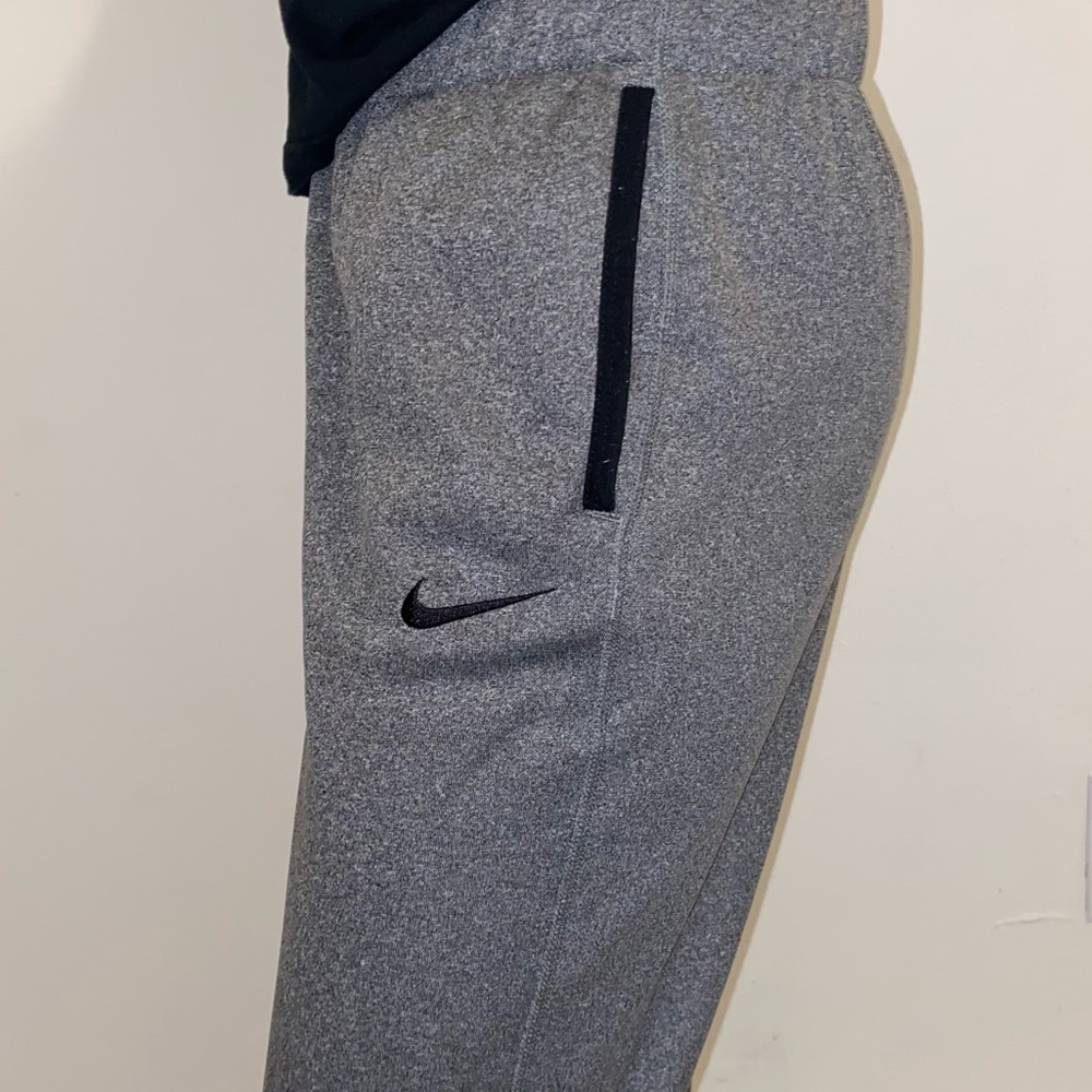 Grey Nike sweatpants